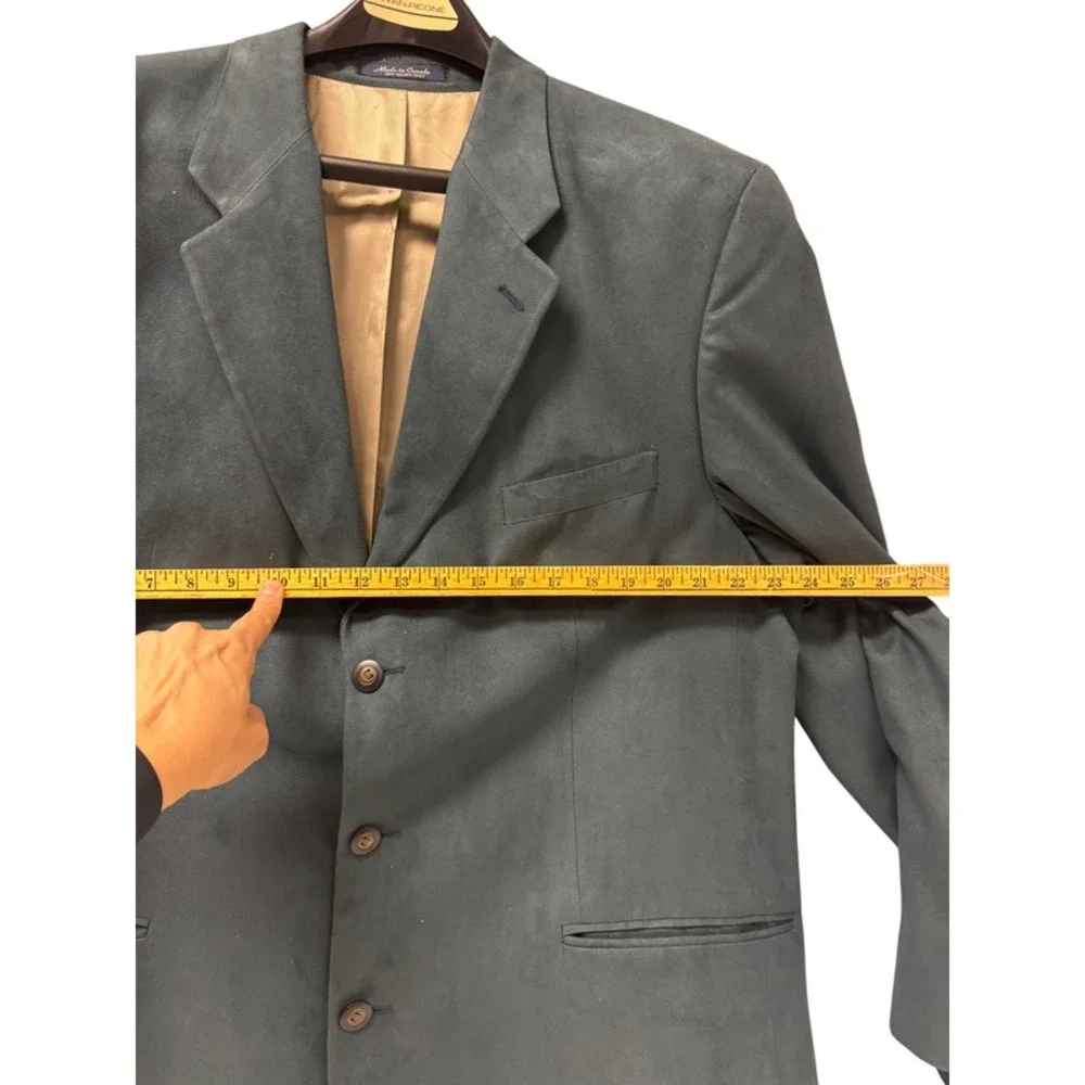 Vintage Brandini‎ Men's Sport Coat Microfiber Suede Blazer